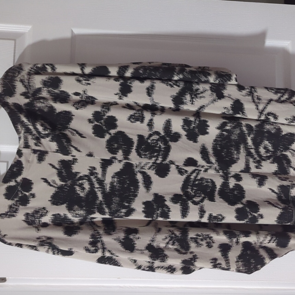 NWT Bryn Walker Wilder Flori Print Jersey Boat Neck Elbow Dolman Tunic- Large - Picture 4 of 6